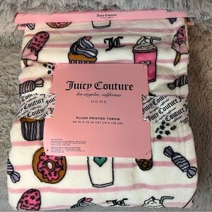 Juicy Couture Plush Throw Blanket
